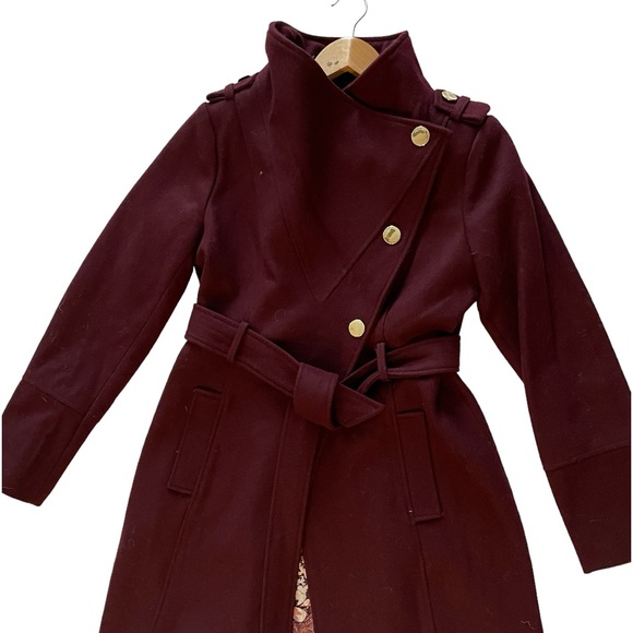 Women’s Knee length Belted Winter Coat - Picture 1 of 3